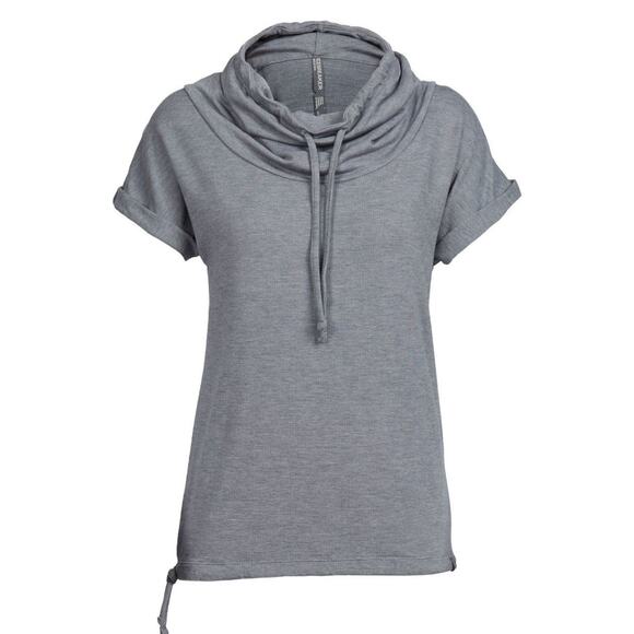 NWT Icebreaker Women’s‎ Cool-Lite Merino Mira Cowl Neck Short Sleeve Shirt Sz XS - Picture 1 of 10